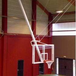 PANIER DE BASKET RELEVABLE EN CHARPENTE